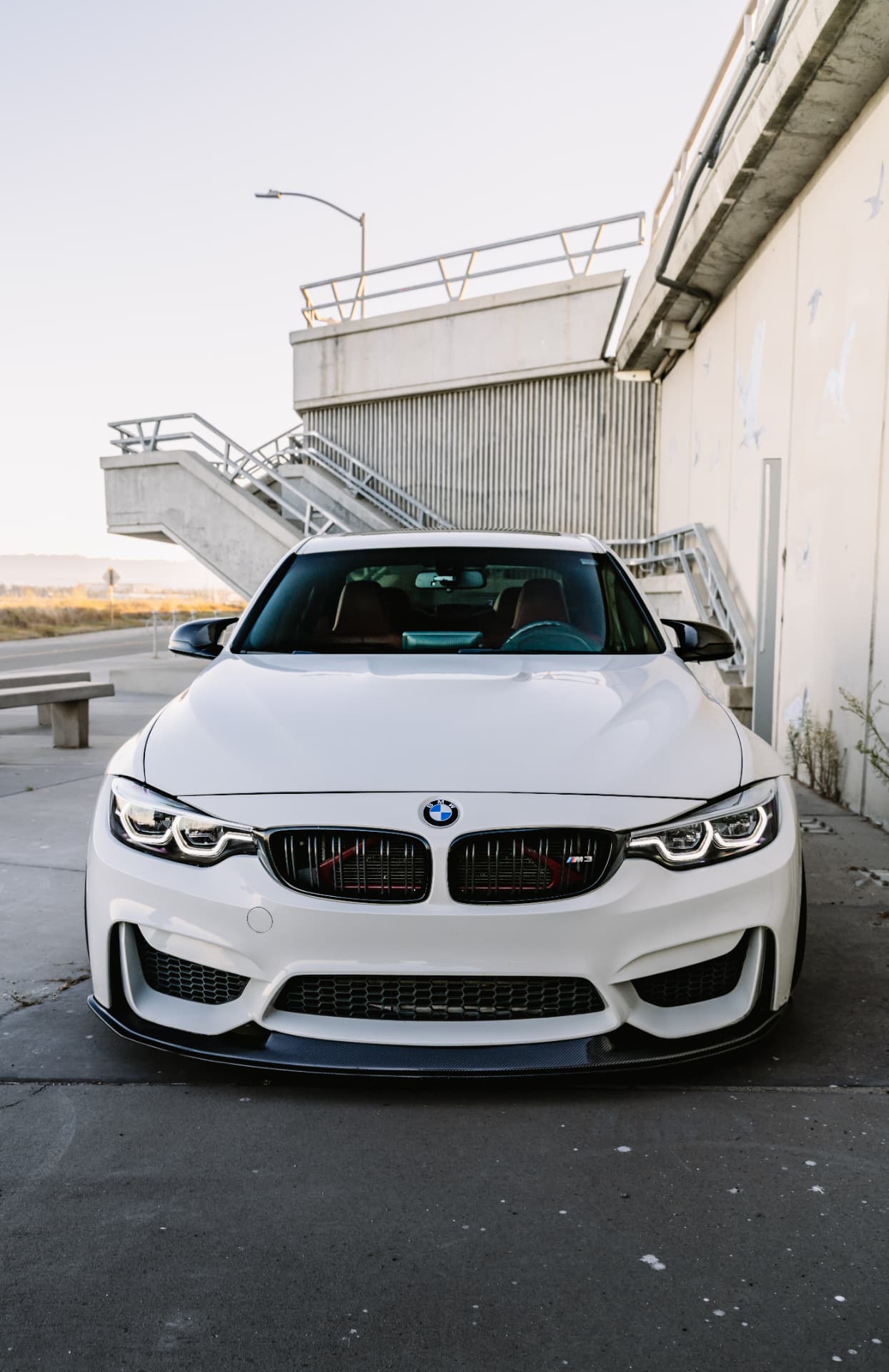 BMW M3 F80 head-on front view