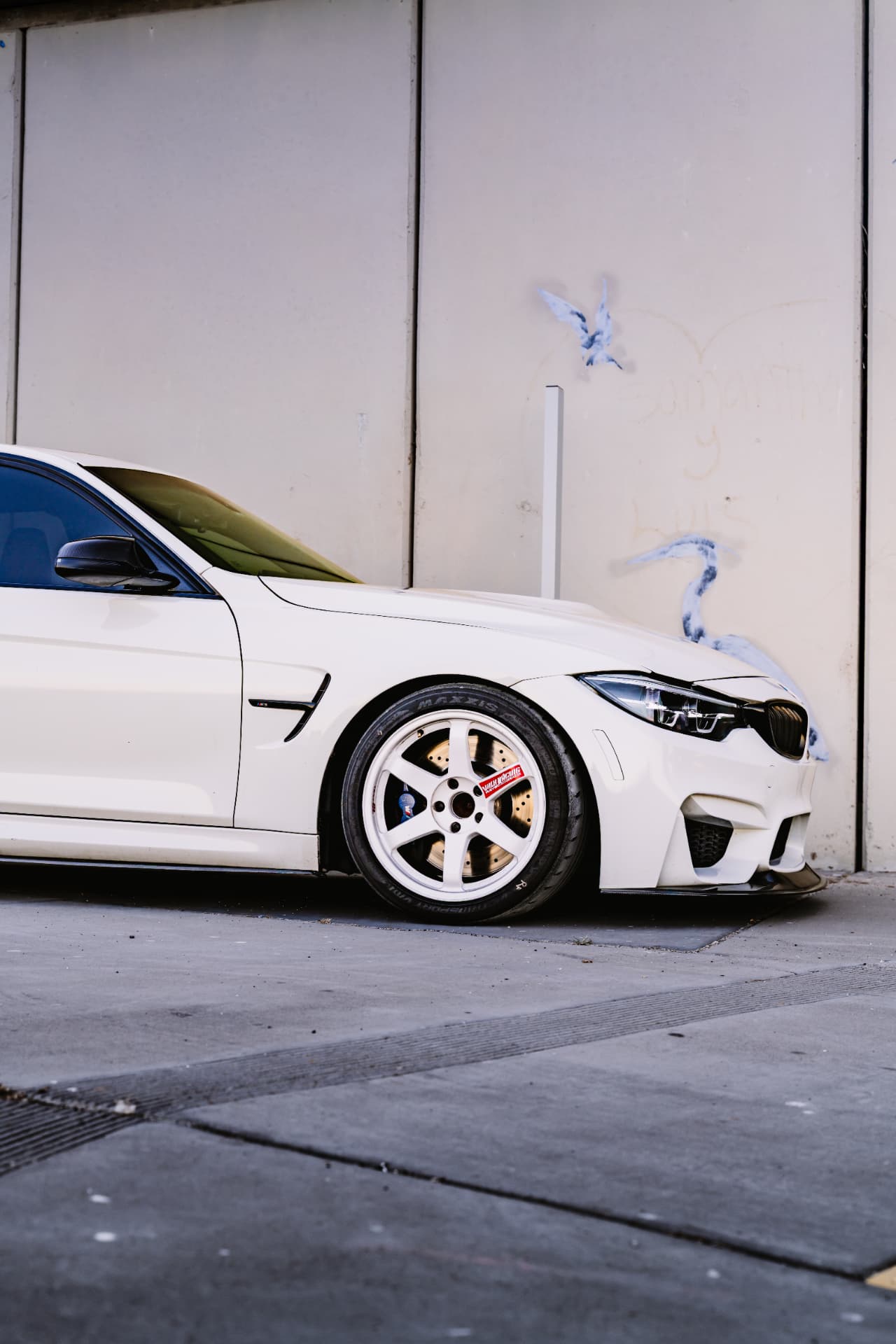 BMW M3 F80 front wheel and side vent detail